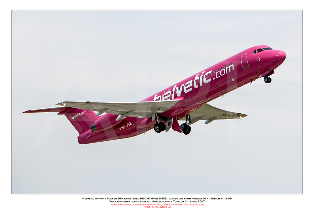 HB-JVE - Helvetic Airways Fokker 100  (Msn 11459) - 08