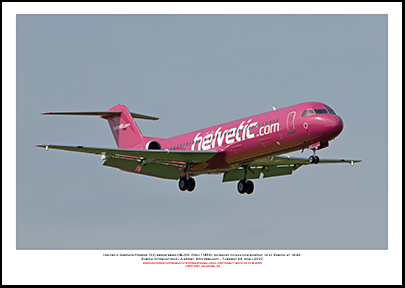 HB-JVE - Helvetic Airways Fokker 100  (Msn 11459) - 09