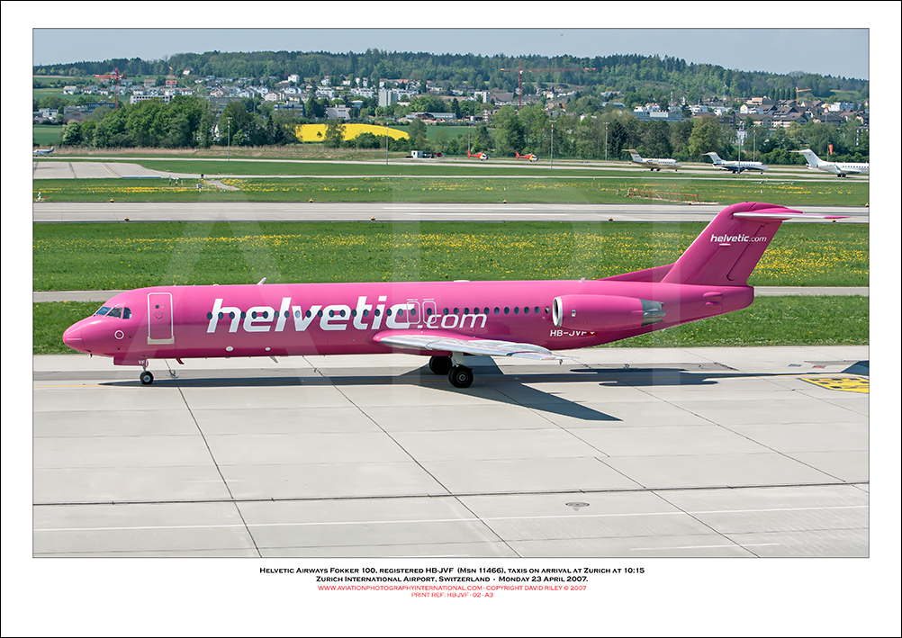 HB-JVF - Helvetic Airways Fokker 100  (Msn 11466) - 02