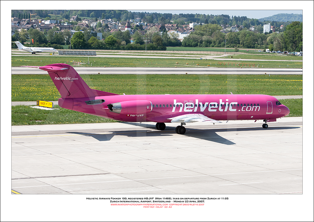 HB-JVF - Helvetic Airways Fokker 100  (Msn 11466) - 03