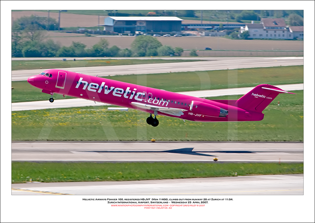 HB-JVF - Helvetic Airways Fokker 100  (Msn 11466) - 05
