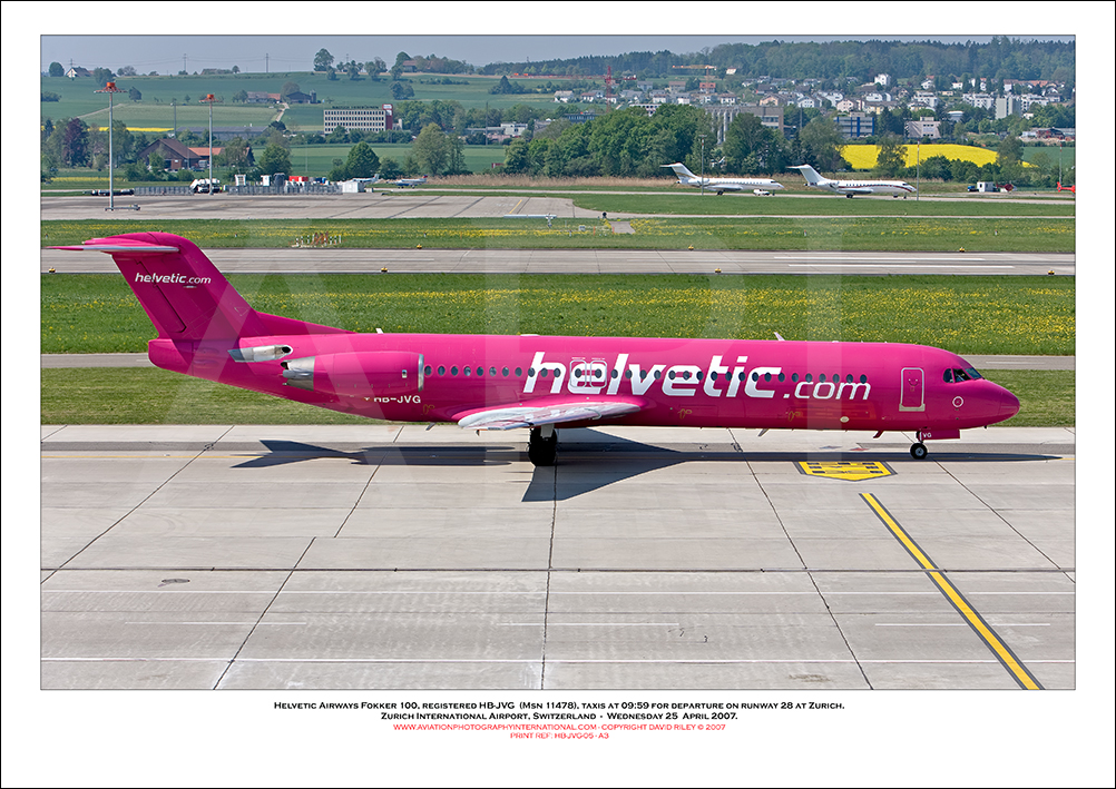 HB-JVG - Helvetic Airways Fokker 100  (Msn 11478) - 05