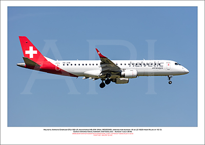 HB-JVM - Helvetic Airways Embraer ERJ-190 LR  (Msn 190-00349) - 02