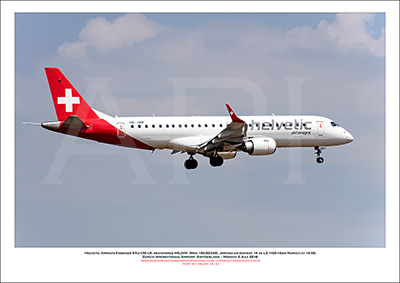 HB-JVM - Helvetic Airways Embraer ERJ-190 LR  (Msn 190-00349) - 04