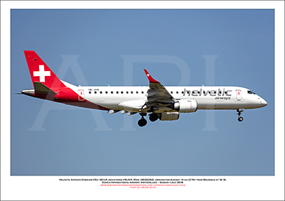 HB-JVN - Helvetic Airways Embraer ERJ-190 LR  (Msn 190-00282) - 03