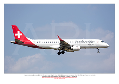 HB-JVN - Helvetic Airways Embraer ERJ-190 LR  (Msn 190-00282) - 04