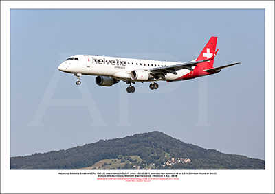 HB-JVP - Helvetic Airways Embraer ERJ-190 LR  (Msn 190-00387) - 02