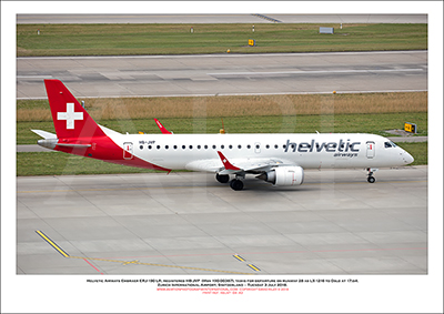 HB-JVP - Helvetic Airways Embraer ERJ-190 LR  (Msn 190-00387) - 04