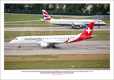 HB-JVQ - Helvetic Airways Embraer ERJ-190 LR  (Msn 190-00420) - 05