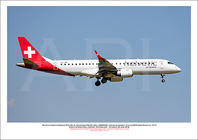 HB-JVR - Helvetic Airways Embraer ERJ-190 LR  (Msn 190-00435) - 01