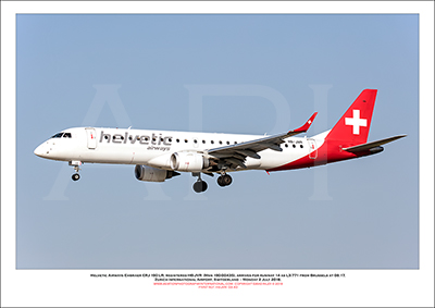 HB-JVR - Helvetic Airways Embraer ERJ-190 LR  (Msn 190-00435) - 03