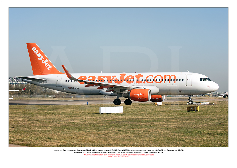HB-JXE - easyJet Airbus A320-214 SL (Msn 5785 ) - 01