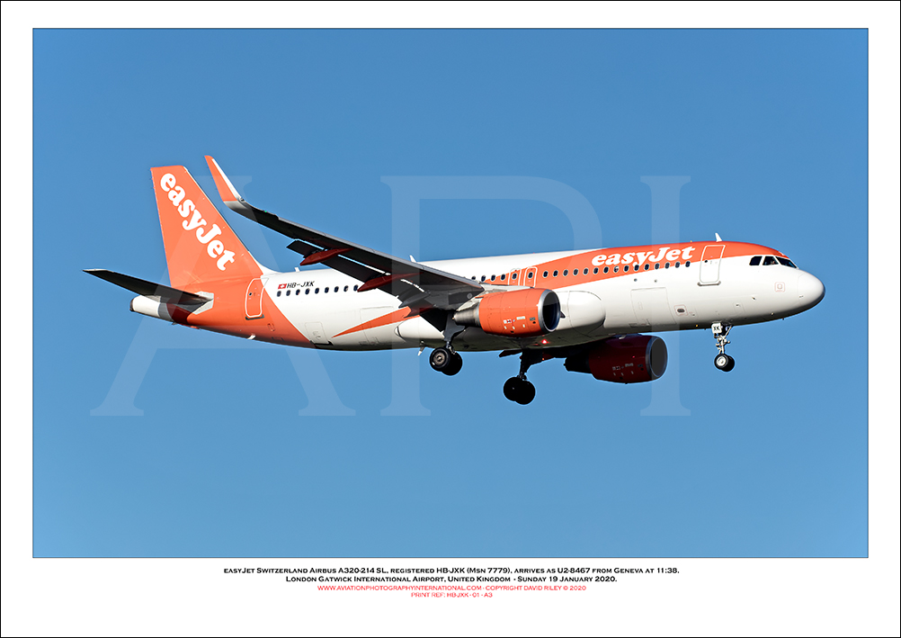 HB-JXK - easyJet Airbus A320-214 SL (Msn 7779 ) - 01
