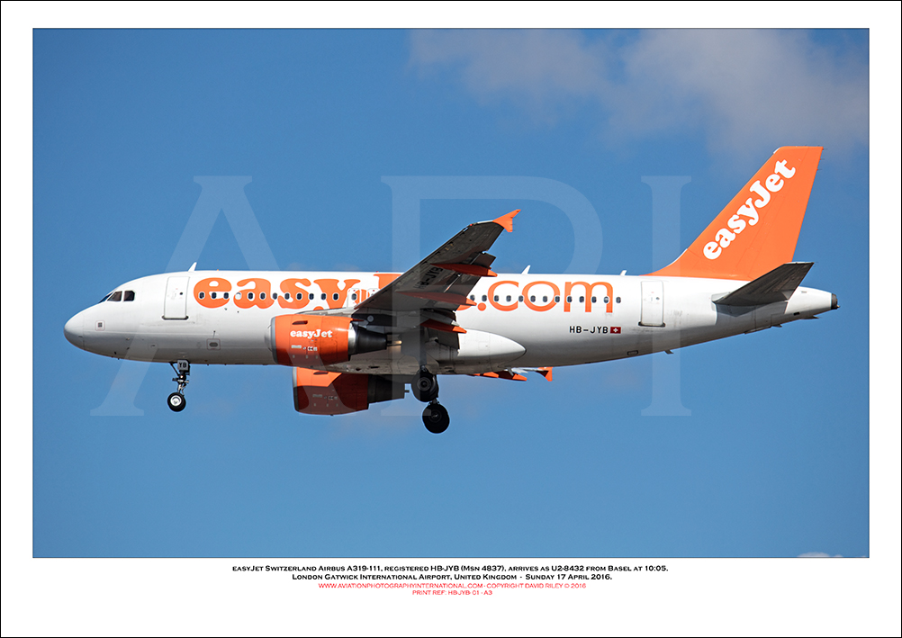 HB-JYB - easyJet Airbus A319-111 (Msn 4837 ) - 01
