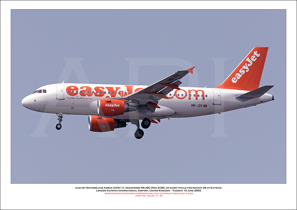 HB-JZG - easyJet Airbus A319-111 (Msn 2196 ) - 01