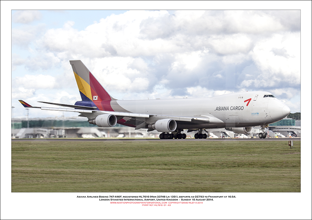 HL7616 - Asiana Airlines Boeing 747-446F (Msn 33748 Ln 1351)  - 01