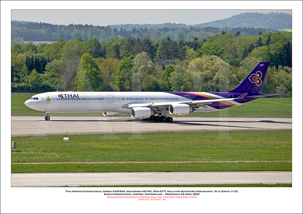 HS-TNA -Thai Airways International Airbus A340-642, (Msn  677) - 01