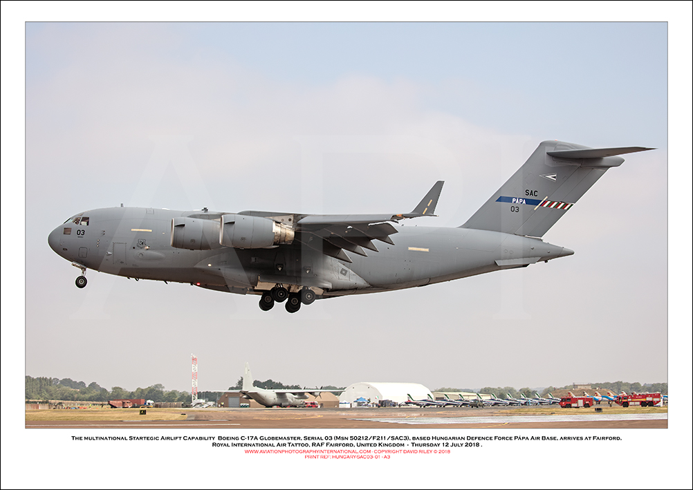HUNGARY-SAC03 - Multinational Strategic Airlift Capability (MSAC)  Boeing C-17A Globemaster (Msn 50212/F211/SAC3) - 01