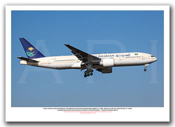 HZ-AKH - Saudi Arabian Airlines Boeing 777-268 ER (Msn 28351 Ln 124) - 01