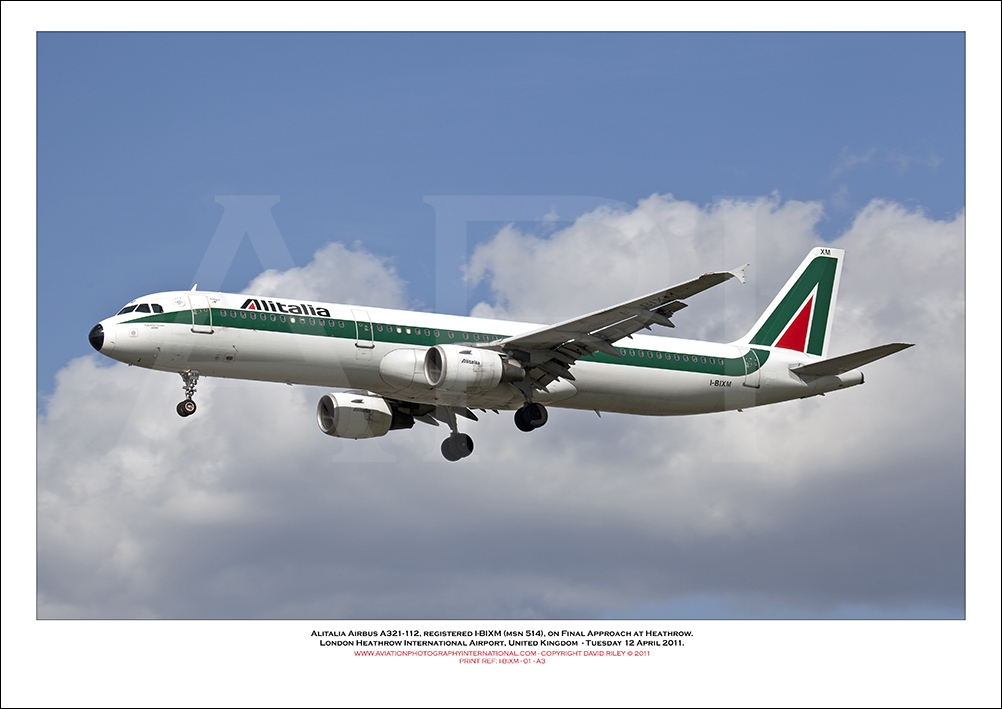 I-BIXM- Alitalia Airbus A321-112  (Msn 514) - 01