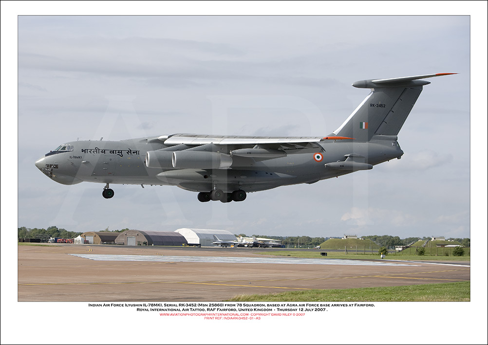 INDIA-RK-3452 - Indian Air Force Ilyushin IL-78MKI (Msn 25869) - 01
