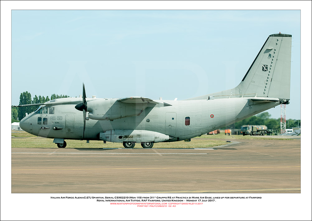 ITALY-CSX62219 - Italian Air Force AleniaC-27J Spartan (Msn  119) - 02
