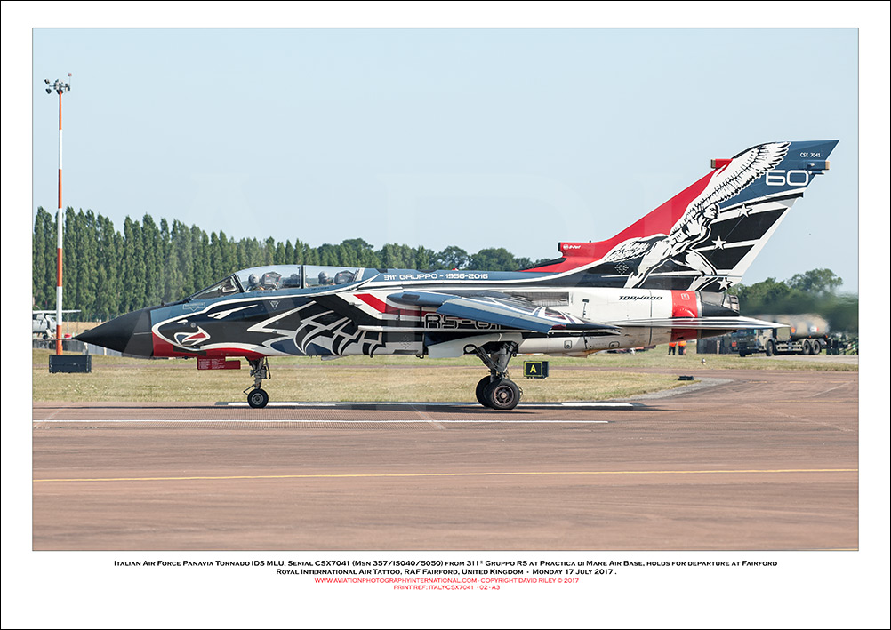 ITALY-CSX7041 -Italian Air Force Panavia Tornado IDS MLU (Msn 357/IS040/5050) - 02
