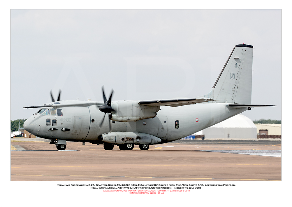 ITALY-MM-62223 - Italian Air Force Alenia C-27J Spartan (Msn 4134) - 01