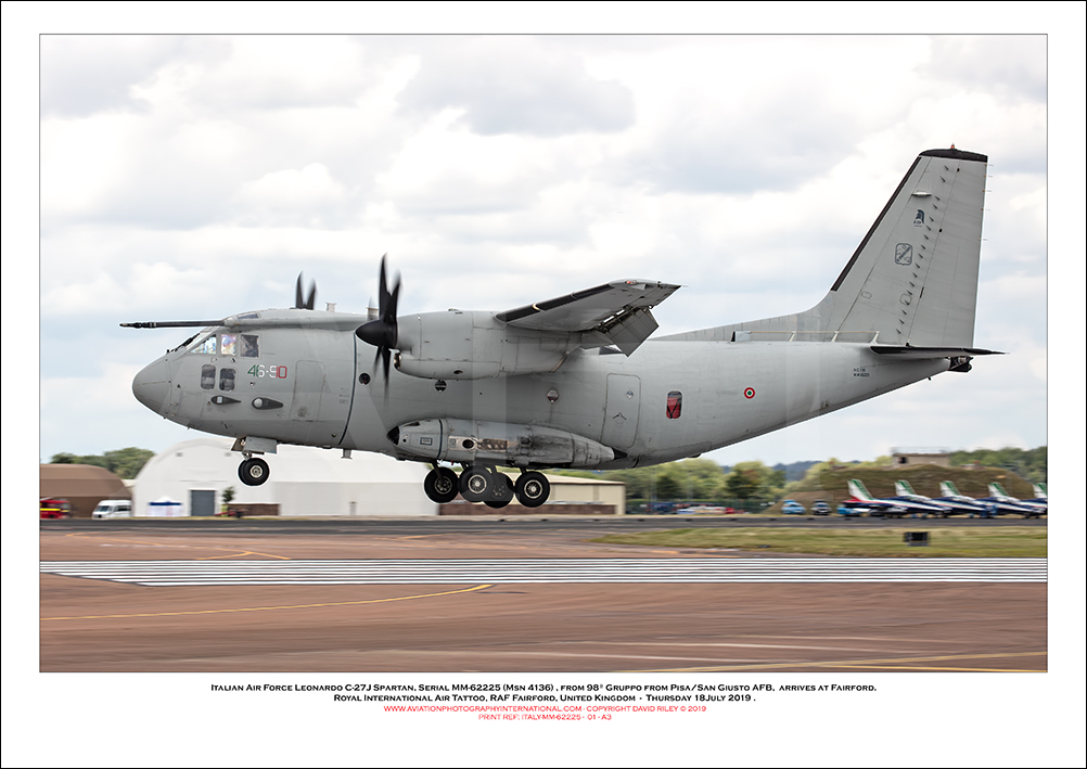 ITALY-MM-62225 - Italian Air Force Alenia C-27J Spartan (Msn 4136) - 01