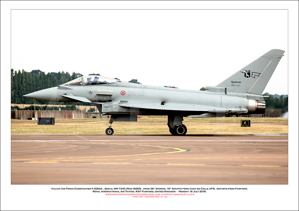 ITALY-MM-7343 - Italian Air Force Eurofighter Typhoon F-2000A (Msn  IS069) - 01