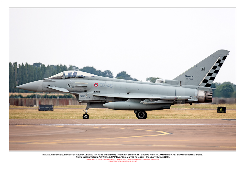 ITALY-MM-7345 - Italian Air Force Eurofighter Typhoon F-2000A (Msn  IS071) - 01