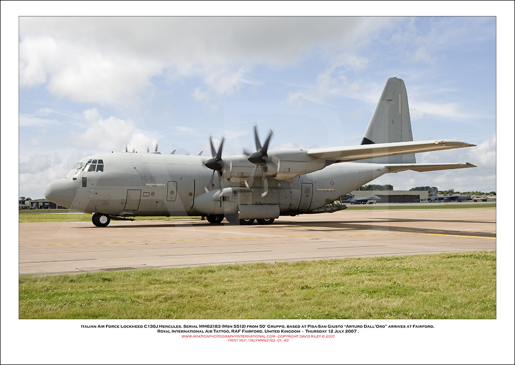 ITALY-MM-62183 - Italian Air Force Lockheed C130J Hercules (Msn 5512) - 01