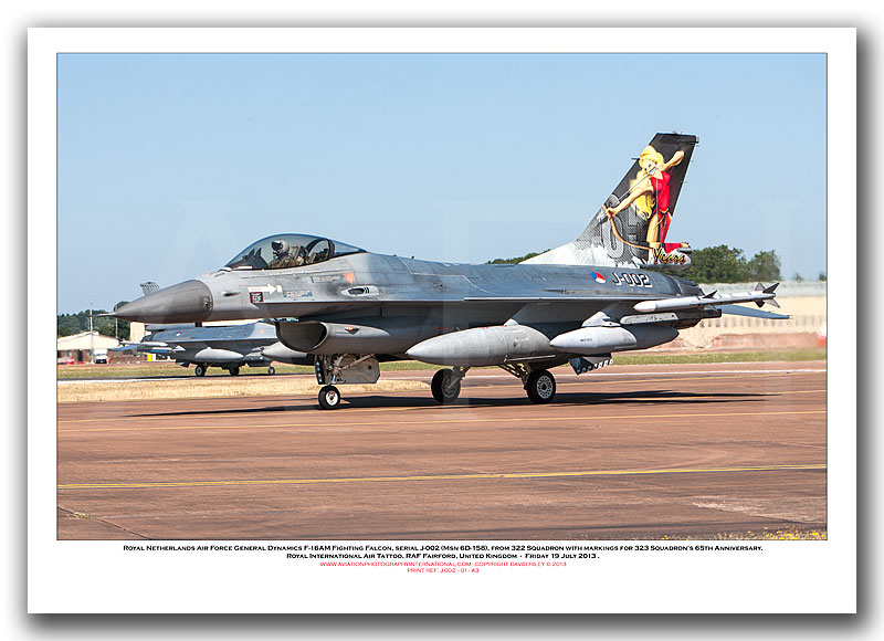 J-002 - Royal Netherlands Air Force General Dynamics F-16AM Fighting Falcon (Msn 6D-158) - 01