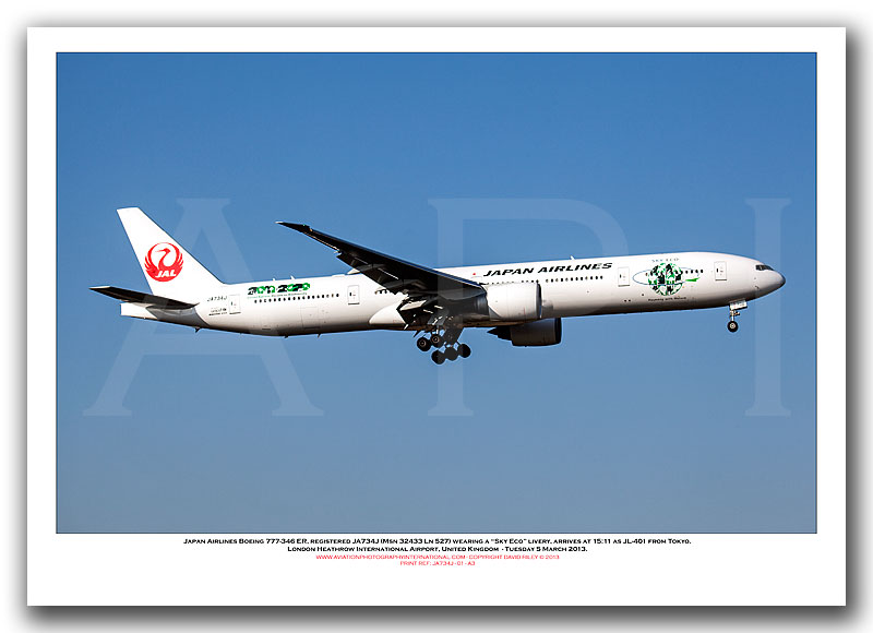JA734J - Japan Airlines Boeing 777-346 ER (Msn 32433 Ln 527) - 01