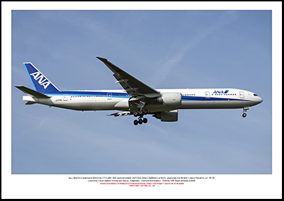 JA779A- All Nippon Airways Boeing 777-381 ER   (Msn 34894 Ln 631) - 01