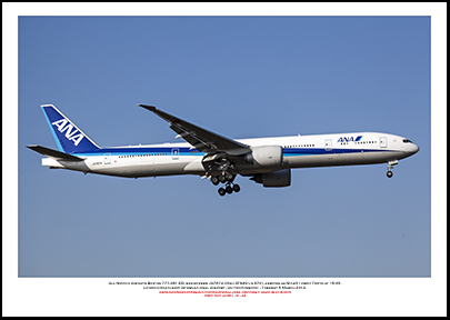 JA787A- All Nippon Airways Boeing 777-381 ER  (Msn 37949 Ln 870) - 01