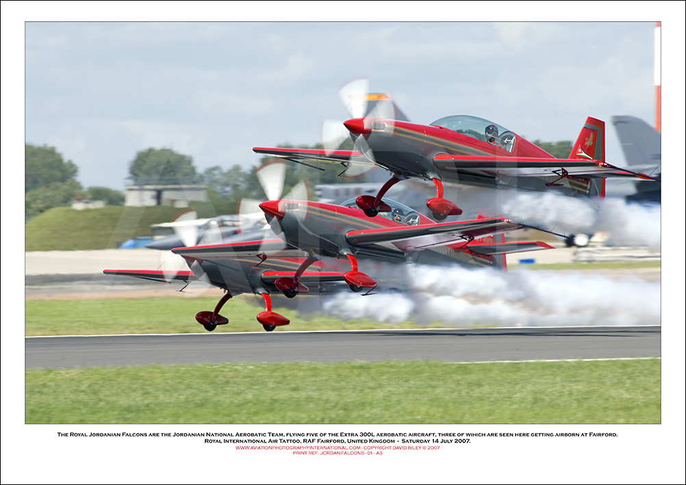 JORDAN-FALCONS -The Royal Jordanian Falcons  Extra 300L Aerobatic Aircraft   - 01