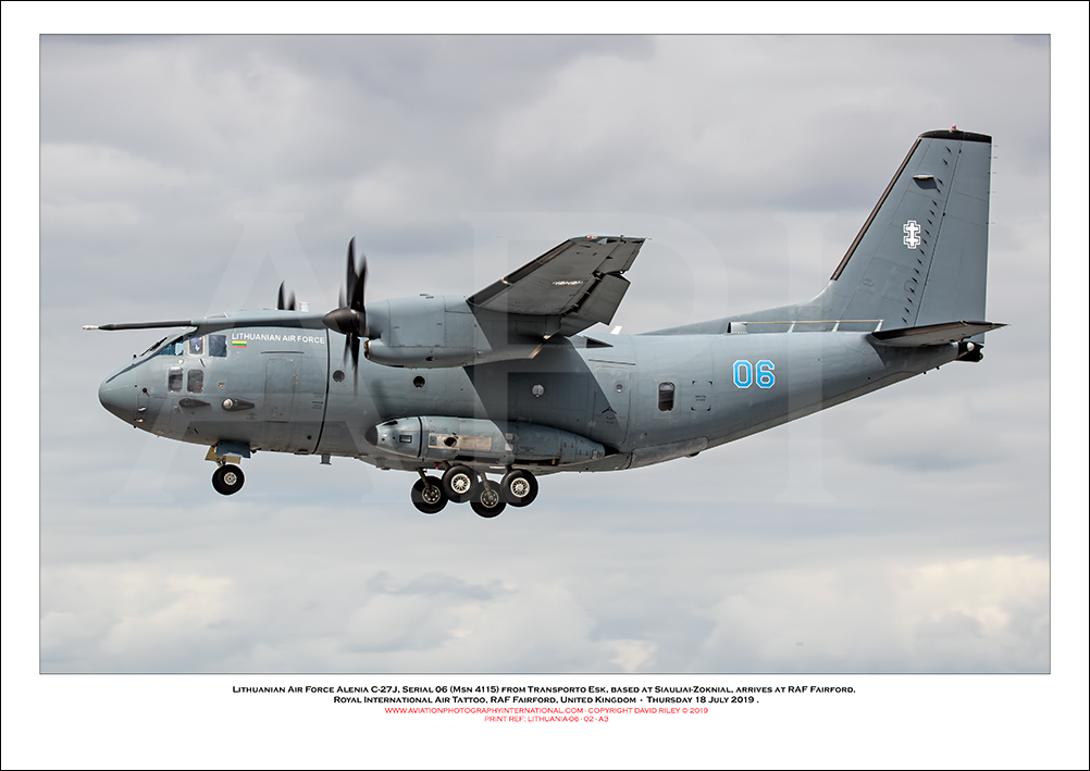LITHUANIA-06 - Lithuanian Air Force Alenia C-27J (Msn 4115) - 02