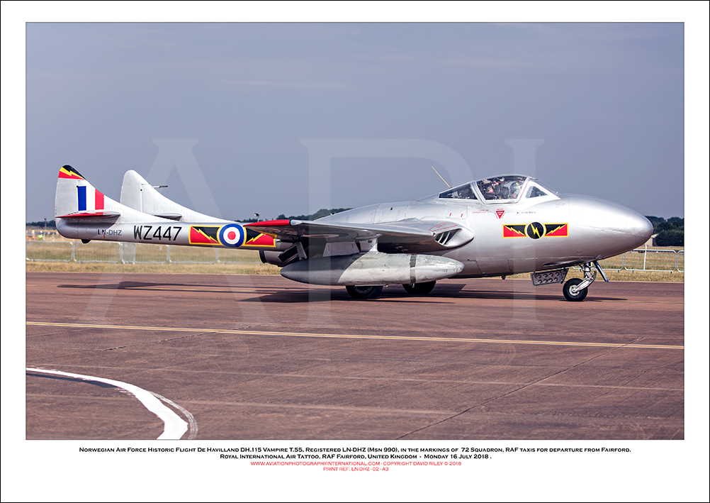 LN-DHZ - Norwegian Air Force Historic Flight De Havilland DH.115 Vampire T.55 (Msn 990) - 02