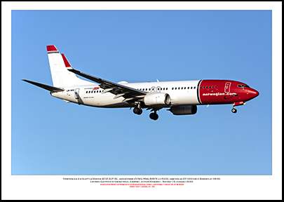 LN-NIG - Norwegian Air Shuttle Boeing 737-8JP WL (Msn  43878 Ln 5123) - 01