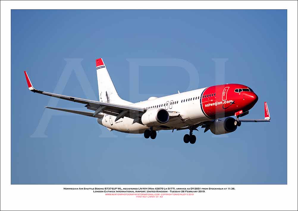 LN-NIH- Norwegian Air Shuttle Boeing 737-8JP WL (Msn 43879 Ln 5177) - 01