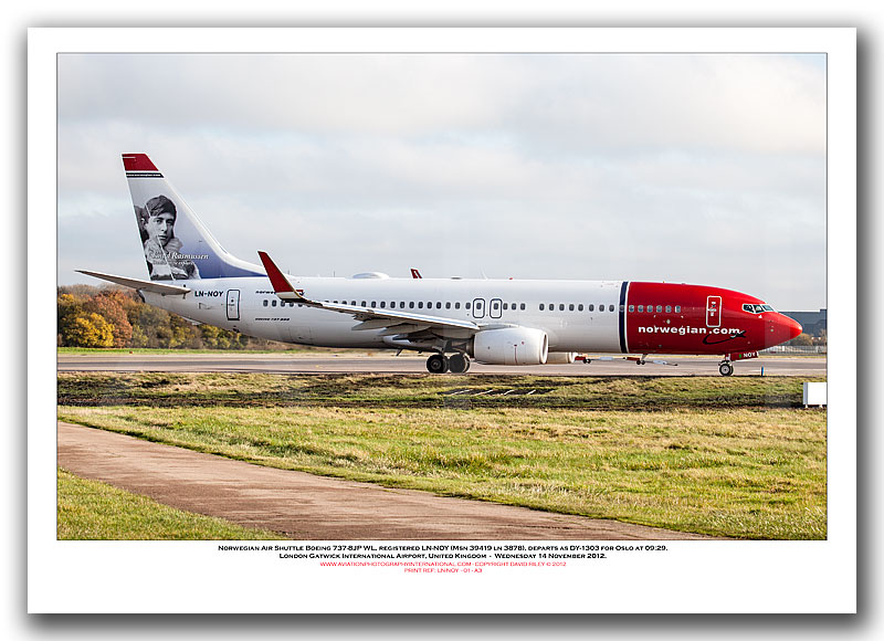 LN-NOY - Norwegian Air Shuttle Boeing 737-8JP WL (Msn 39419 ln 3878) - 01