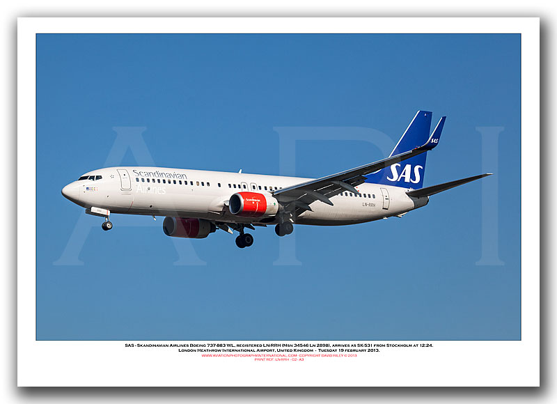 LN-RRH - SAS Skandinavian Airlines Boeing 737-883 WL (Msn 34546 Ln 2898) - 02