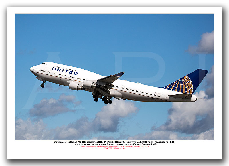 N104UA - United Airlines Boeing 747-422  (Msn 26902 Ln 1141) - 01