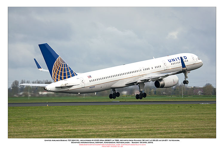 N12125 - United Airlines Boeing 757-224 WL  (Msn 28967 Ln 788) - 02