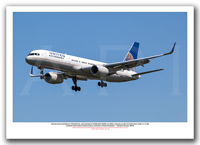 N13138 - United Airlines Boeing 757-224 WL  (Msn 30351 Ln 903) - 01