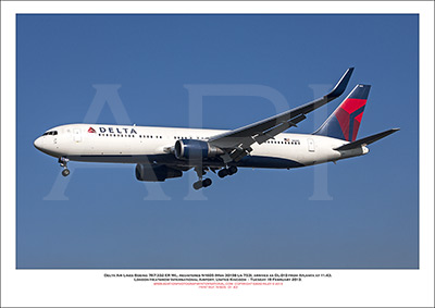 N1605 - Delta Air Lines Boeing 767-332 ER WL  (Msn 30198  Ln 753) - 01