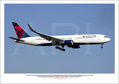 N1608 - Delta Air Lines Boeing 767-332 ER WL  (Msn 30573 Ln 788) - 01