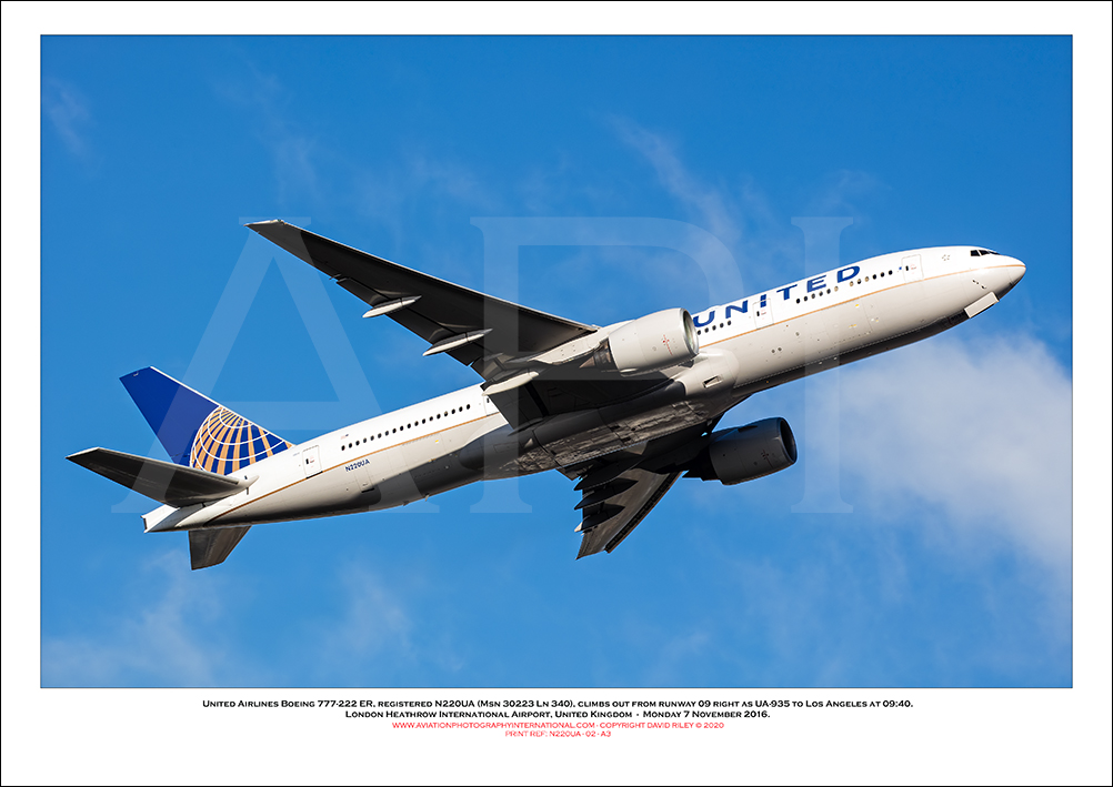 N220UA - United Airlines Boeing 777-222 ER  (Msn 30223 Ln 340 - 02