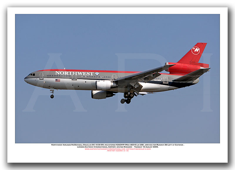 N243NW - Northwest Airlines McDonnell Douglas DC-10-30 ER (Msn 48315 Ln 436) - 02